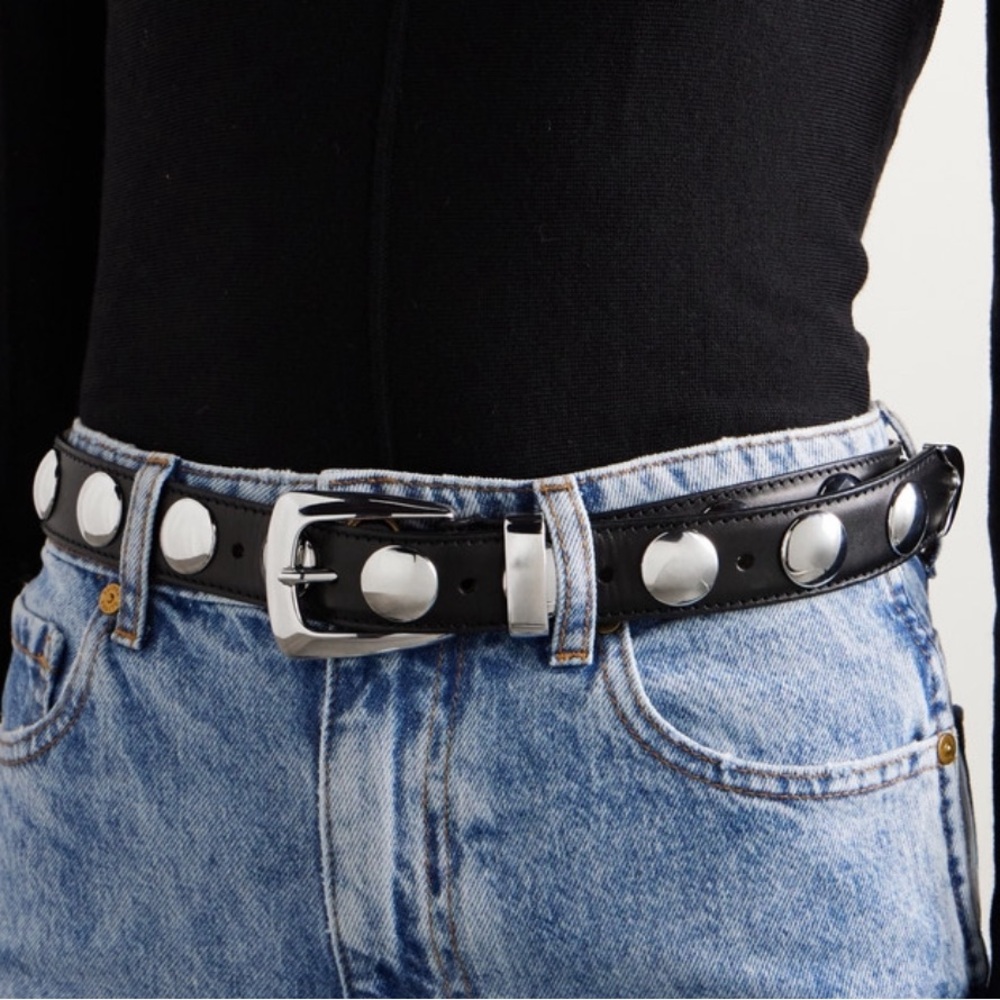KHAITE Stud-detailed buckled belt - Picture 3 of 5